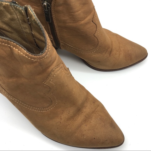 Frye Reina Brown Suede Booties - Picture 5 of 14